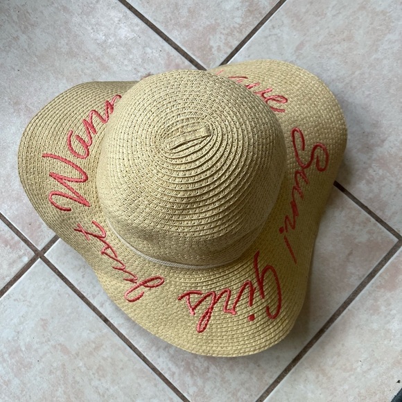 Disney Women's Straw Hat with Red Embroidery - Picture 3 of 5